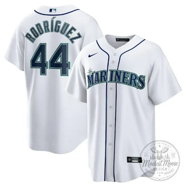 Seattle Mariners Julio Rodriguez Number 44 White Baseball Jersey