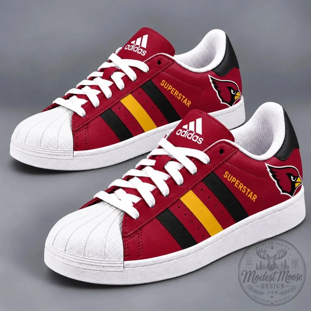 Arizona Cardinals National Football League Team Logo Superstar Shoes Arizona Cardinals National Football League Team Logo Superstar Shoes