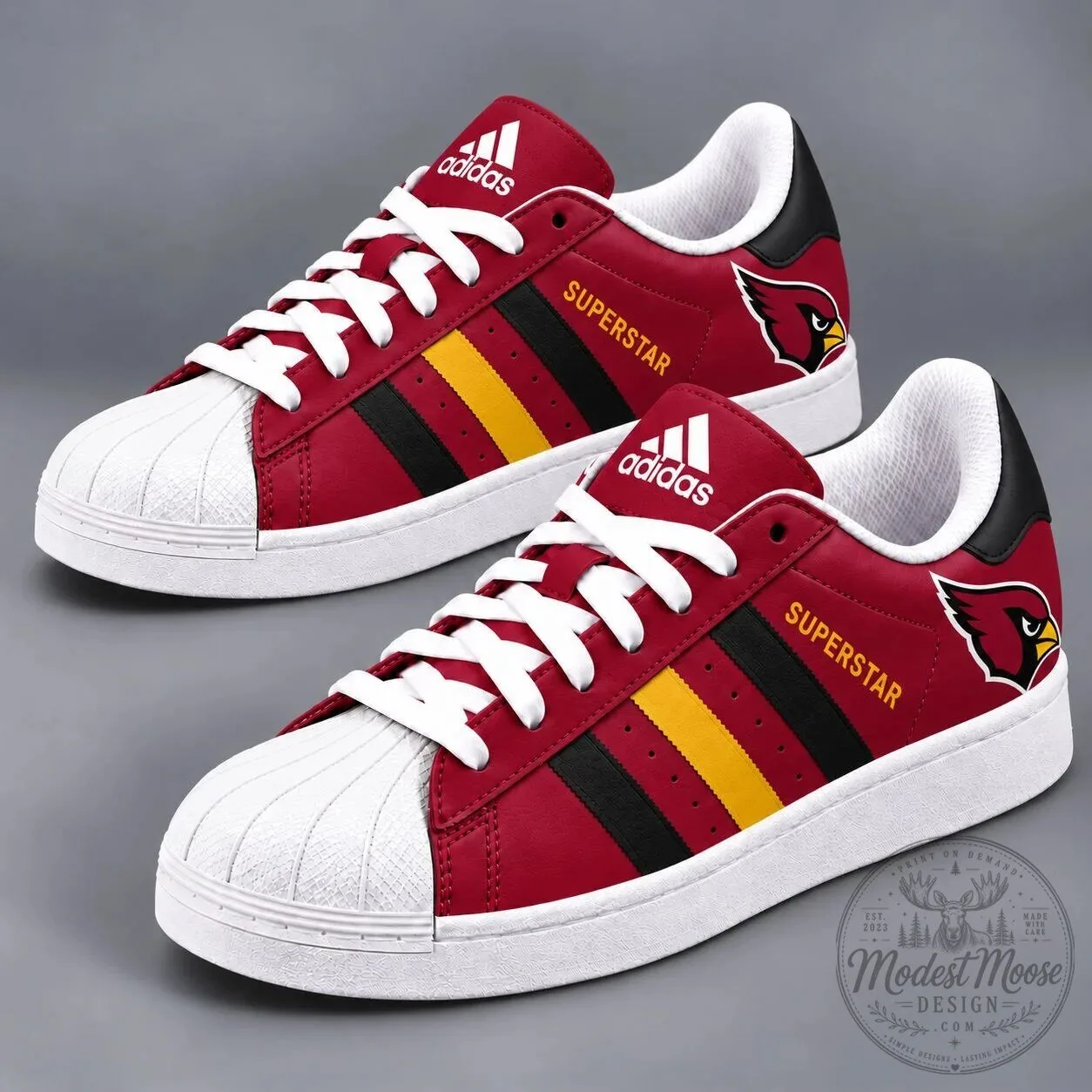 Arizona Cardinals National Football League Team Logo Superstar Shoes