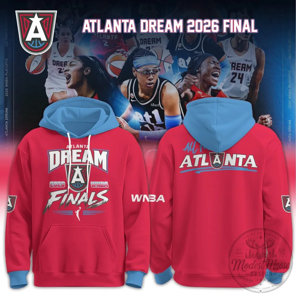 2026 WNBA Finals Hoodie in Red and Blue - Atlanta Dream Team Apparel 2026 WNBA Finals Hoodie in Red and Blue - Atlanta Dream Team Apparel