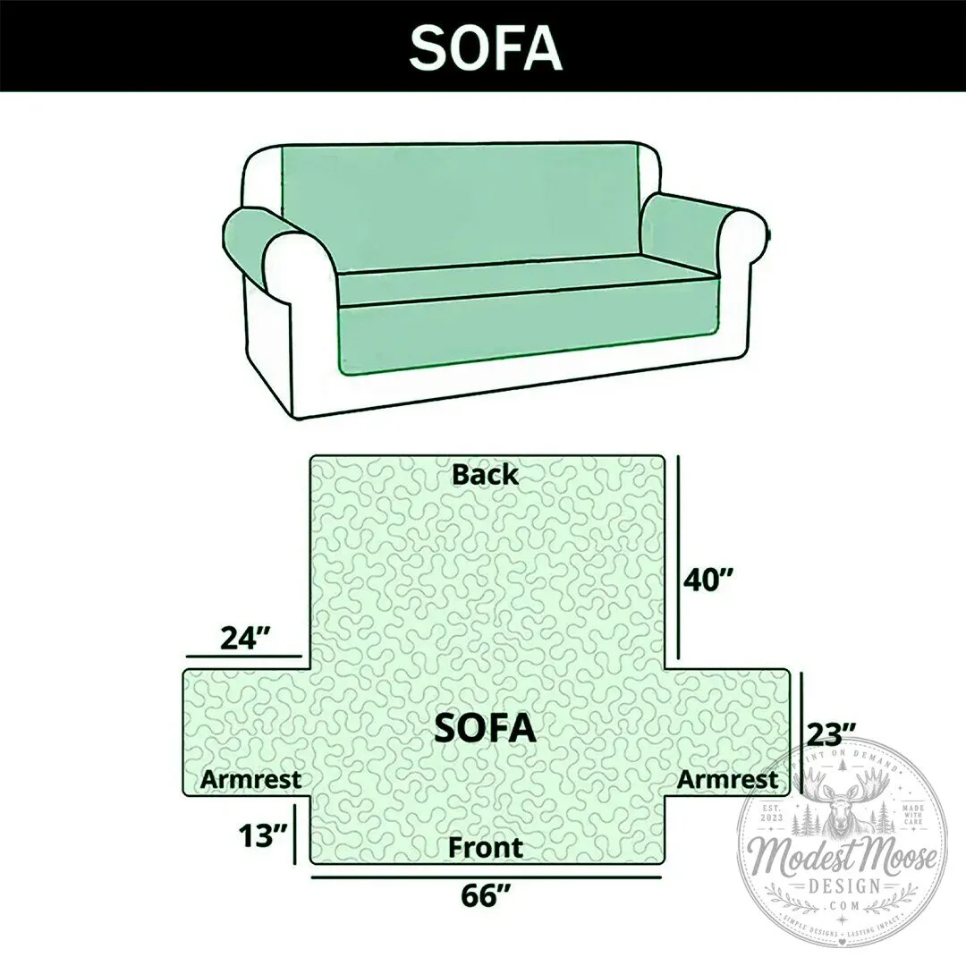 Lavender Paw Print Quilted Sofa Cover for Pet Owners and Animal Lovers 13 Lavender Paw Print Quilted Sofa Cover for Pet Owners and Animal Lovers