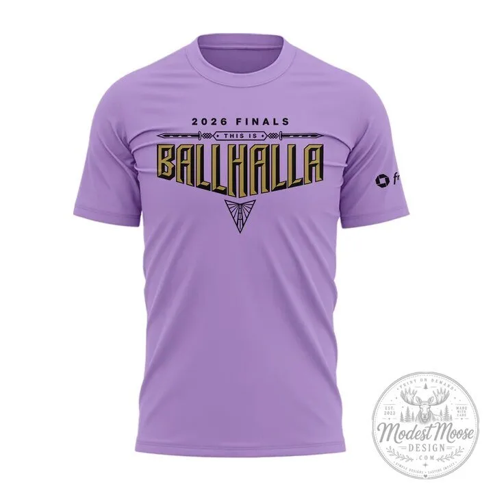 Golden State Valkyries 2026 WNBA Finals Ballhalla Game 1 Purple T-Shirt 8 Golden State Valkyries 2026 WNBA Finals Ballhalla Game 1 Purple T-Shirt