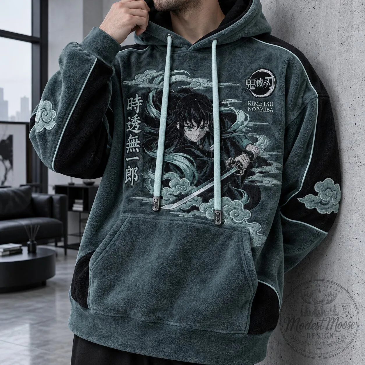 Demon Slayer Kimetsu No Yaiba Muichiro Tokito Anime Manga Hoodie