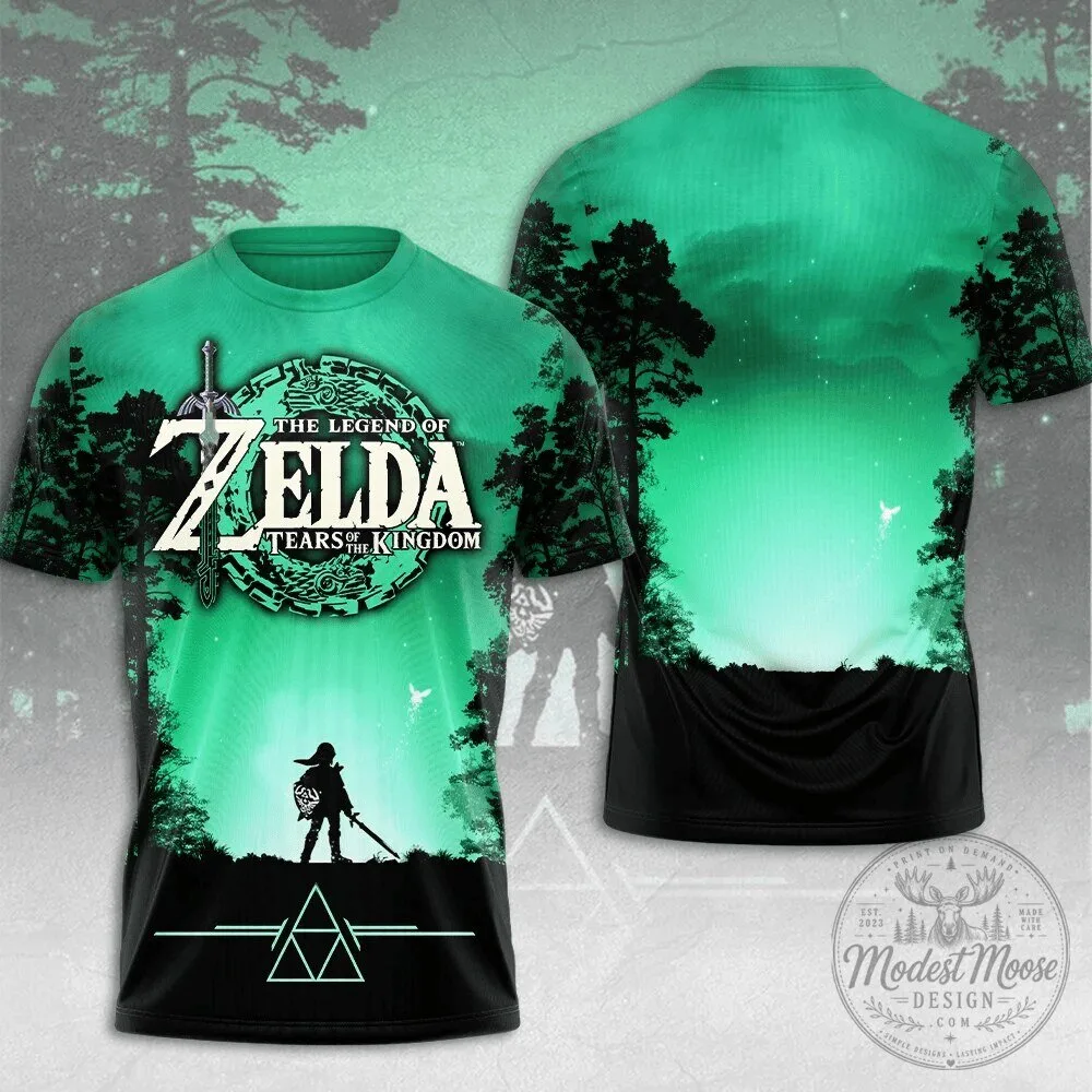 Link Adventure Gaming T-Shirt - The Legend of Zelda: Tears of the Kingdom