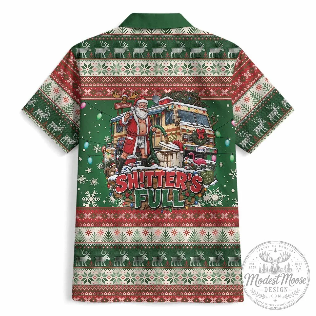 Christmas Vacation Shitter's Full Funny Ugly Christmas Hawaiian Shirt 9 Christmas Vacation Shitter