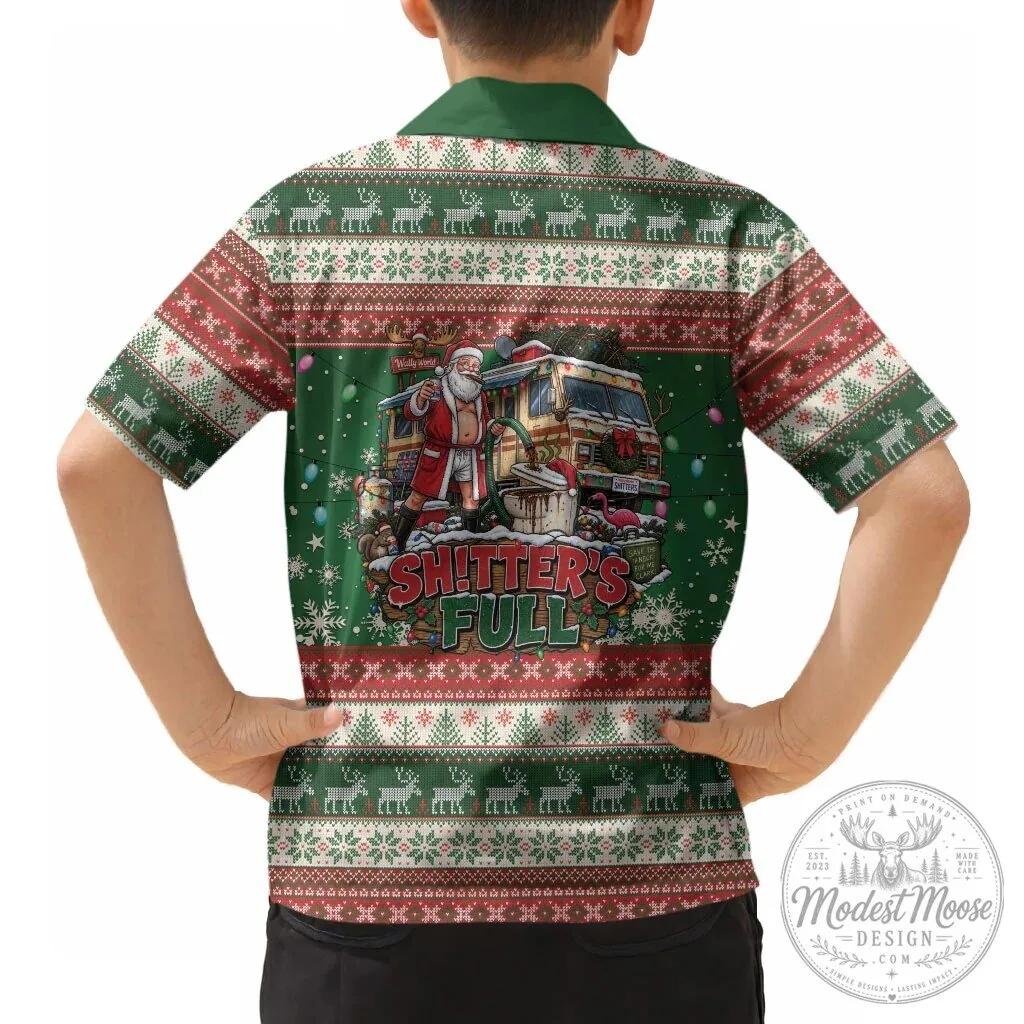 Christmas Vacation Shitter's Full Funny Ugly Christmas Hawaiian Shirt 13 Christmas Vacation Shitter