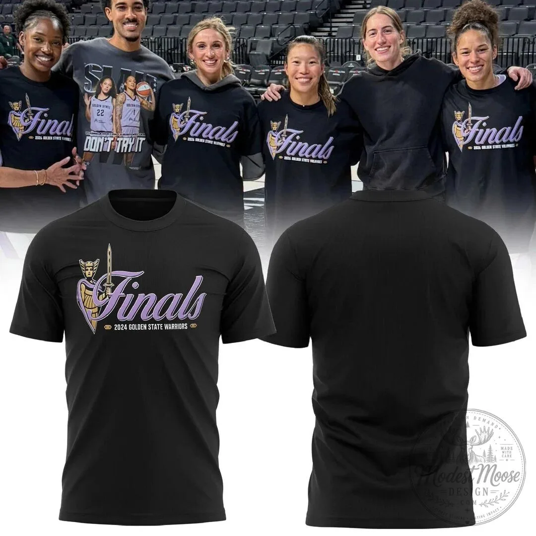 Golden State Valkyries 2024 Finals Commemorative Black T-Shirt
