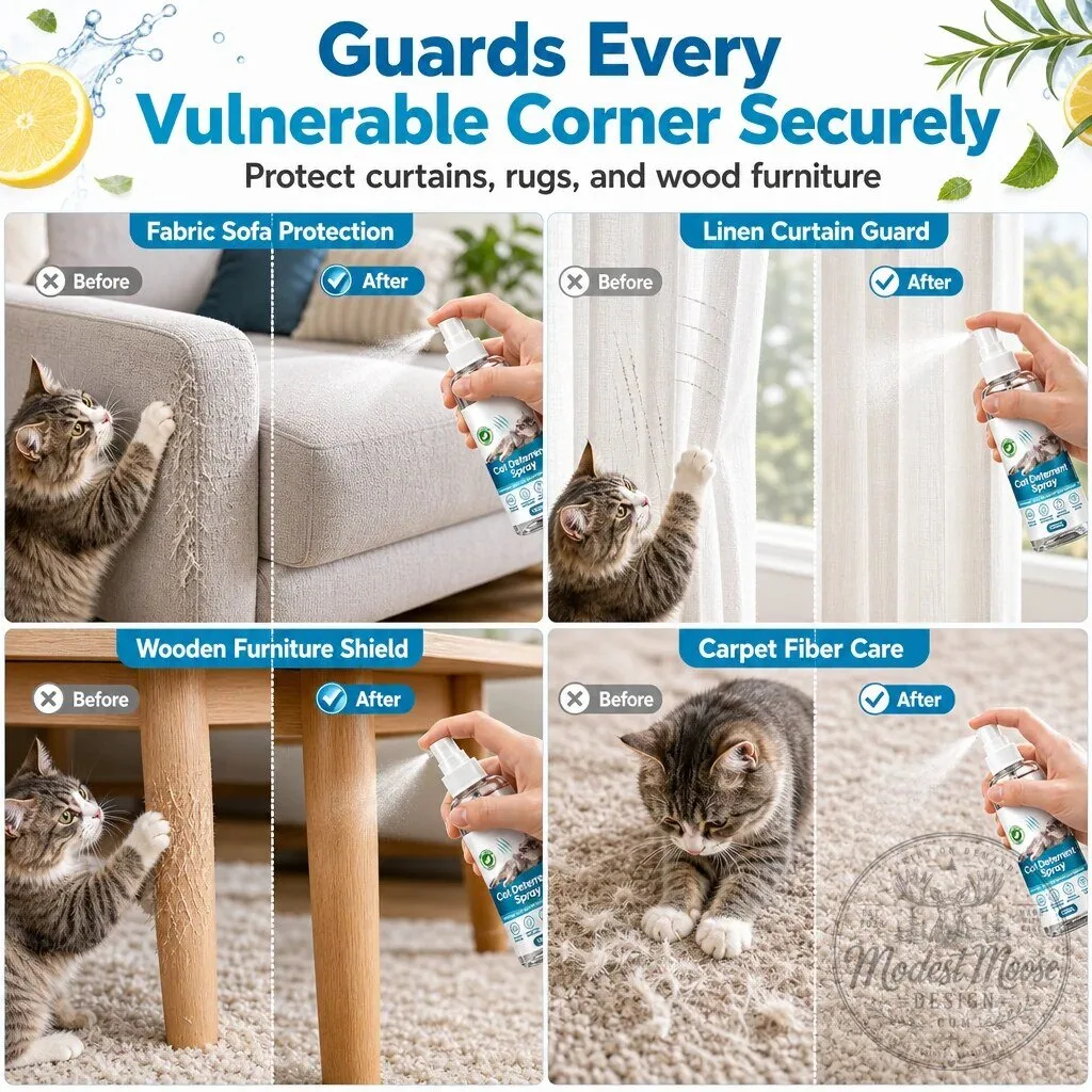 Natural Citrus Cat Deterrent Spray for Furniture Protection and Training 14 Natural Citrus Cat Deterrent Spray for Furniture Protection and Training