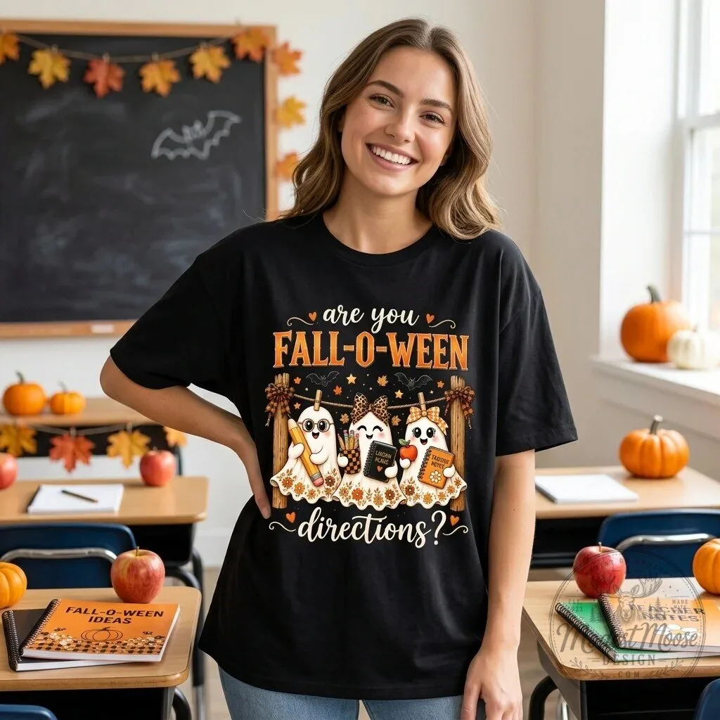 Are You Fall-O-Ween Ghost Teacher Halloween T-Shirt 5 Are You Fall-O-Ween Ghost Teacher Halloween T-Shirt