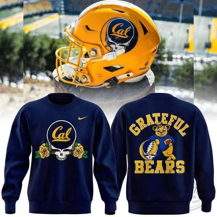 Cal Football Grateful Dead Steal Your Face Bear Navy Sweatshirt 5 Cal Football Grateful Dead Steal Your Face Bear Navy Sweatshirt